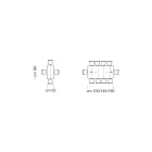 Table console extensible en bois plaqué fabriquée en Italie - Gordito Viadurini