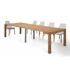 Table console extensible en bois plaqué fabriquée en Italie - Gordito Viadurini