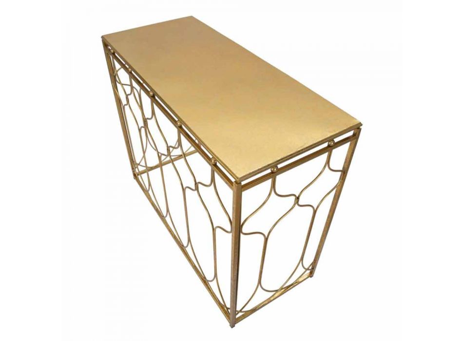 Table Console Rectangulaire Design Moderne en Fer - Karine Viadurini