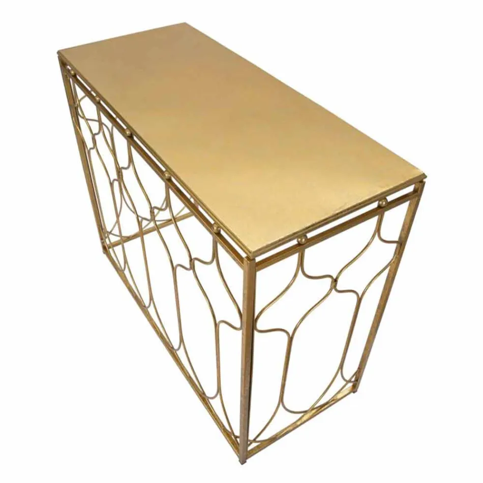 Table Console Rectangulaire Design Moderne en Fer - Karine Viadurini