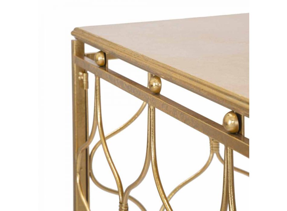 Table Console Rectangulaire Design Moderne en Fer - Karine Viadurini