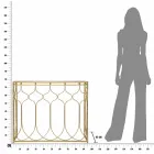 Table Console Rectangulaire Design Moderne en Fer - Karine Viadurini