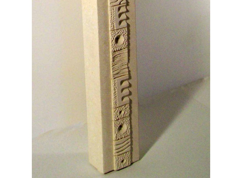 L'extension Abydos de conception de pierre de la console rectangulaire et cristal Viadurini