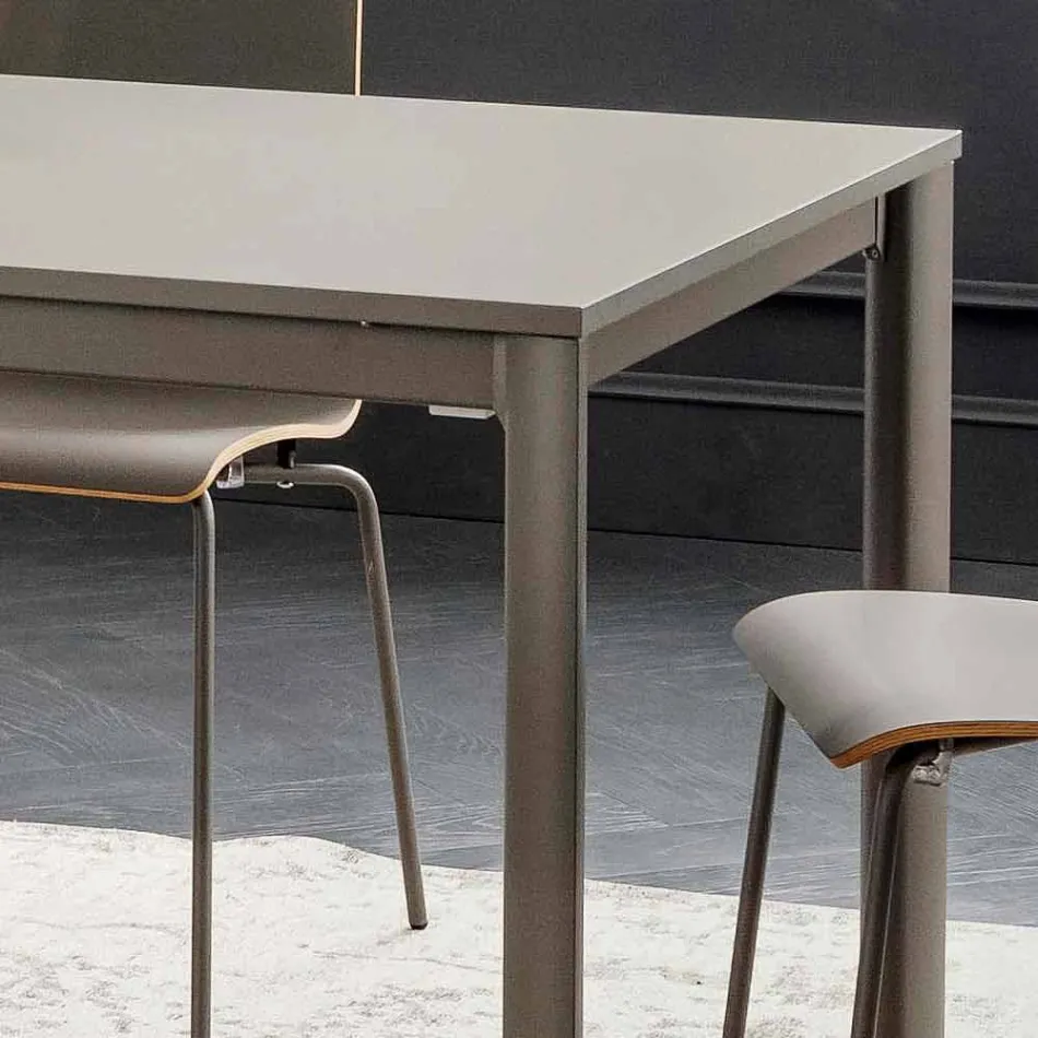Table de cuisine extensible jusqu'à 240 cm en Fenix Made in Italy - Maltais Viadurini
