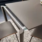 Table de cuisine extensible jusqu'à 240 cm en Fenix Made in Italy - Maltais Viadurini