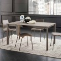 Table de cuisine extensible jusqu'à 240 cm en Fenix Made in Italy - Maltais