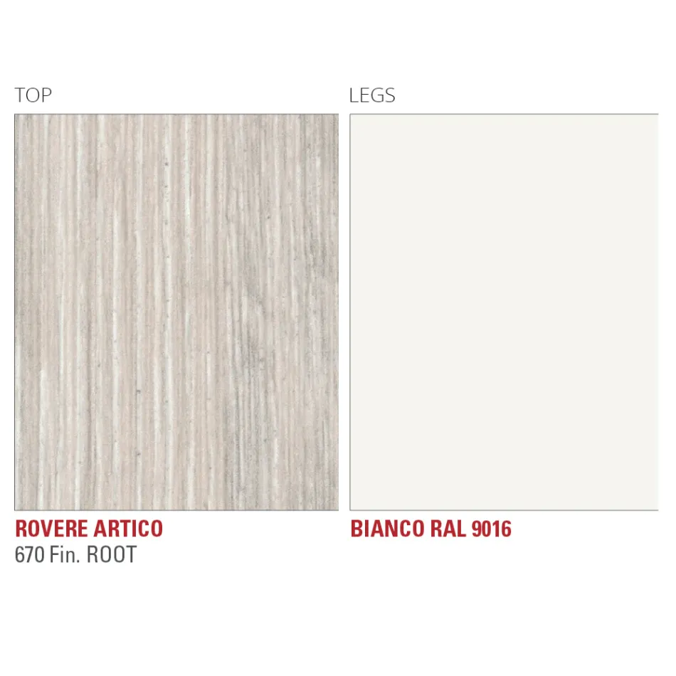 Table de cuisine extensible jusqu'à 240 cm en HPL fin Made in Italy - Jupiter Viadurini