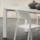 Table de cuisine extensible jusqu'à 240 cm en HPL fin Made in Italy - Jupiter Viadurini