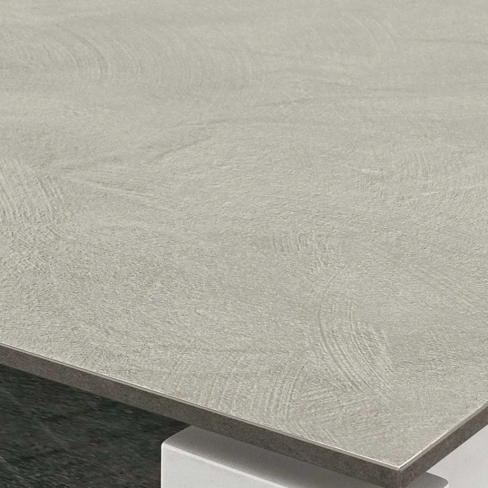 Table de cuisine extensible jusqu'à 240 cm en HPL fin Made in Italy - Jupiter Viadurini