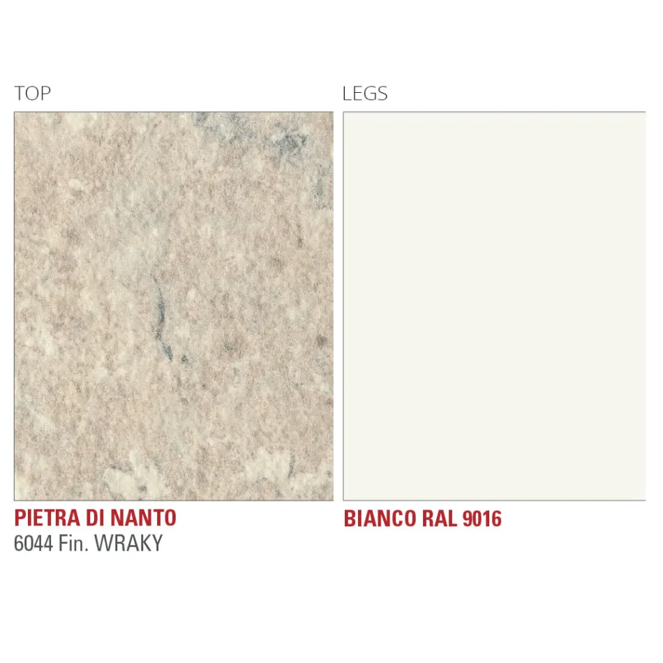 Table de cuisine extensible jusqu'à 240 cm en HPL fin Made in Italy - Jupiter Viadurini