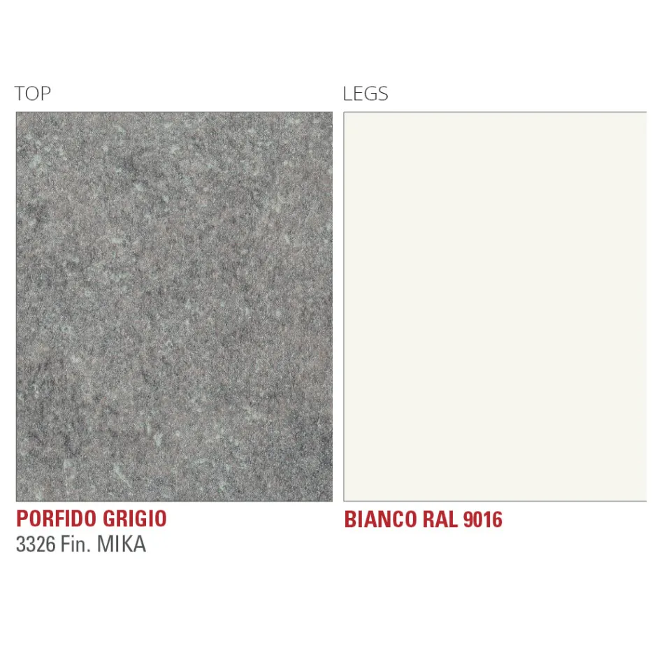 Table de cuisine extensible jusqu'à 240 cm en HPL fin Made in Italy - Jupiter Viadurini