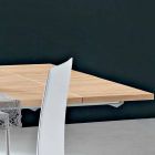 Table de cuisine extensible jusqu'à 280 cm en bois Made in Italy - Carlino Viadurini