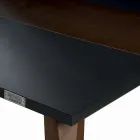 Table de cuisine en Mdf avec insert en bois massif Made in Italy - Tusco Viadurini