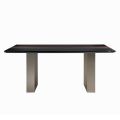 Table de cuisine en Mdf avec insert en bois massif Made in Italy - Tusco