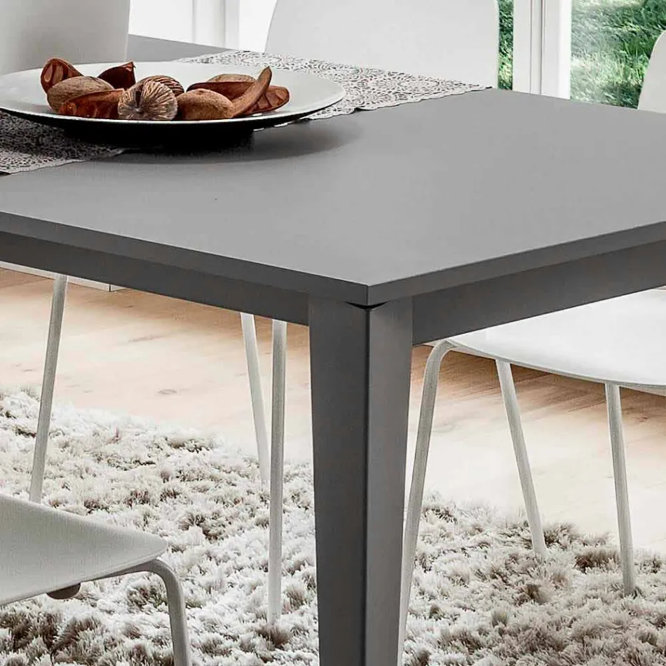 Table de Cuisine en Métal Peint avec Plateau en Fenix Made in Italy - Efisto Viadurini