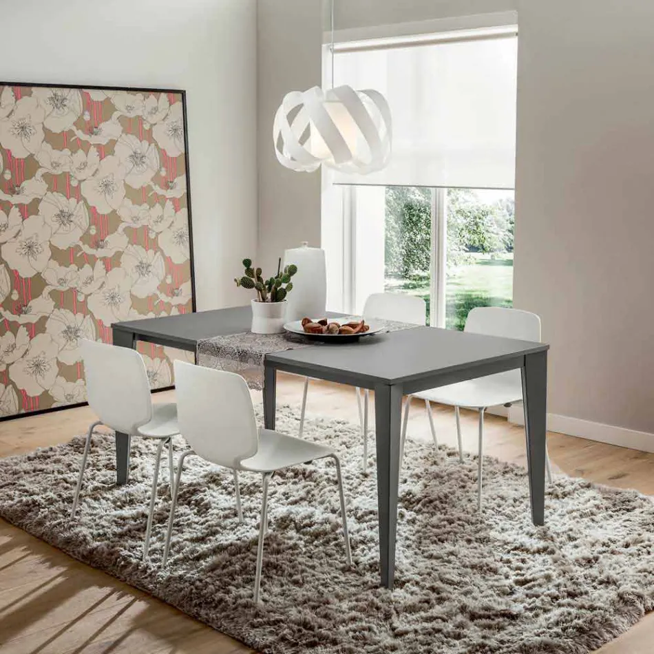 Table de Cuisine en Métal Peint avec Plateau en Fenix Made in Italy - Efisto Viadurini