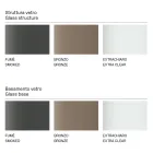 Table de cuisine rectangulaire avec plateau et base en verre Made in Italy - Tiseo Viadurini