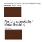 Table en verre de 300 cm avec piètement en métal, design Lunaria, fabrication italienne Viadurini
