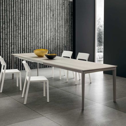 Table de cuisine extensible jusqu'à 240 cm en Hpl Made in Italy - Fantastique Viadurini
