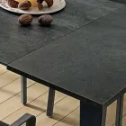 Table de cuisine extensible en céramique fine Laminam fabriquée en Italie - Efisto Viadurini