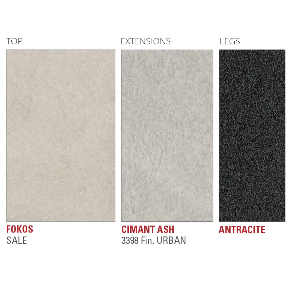 Table de cuisine extensible en céramique fine Laminam fabriquée en Italie - Efisto Viadurini