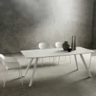Table de cuisine avec plateau en tonneau en Fenix Made in Italy, Luxe - Lingotto Viadurini