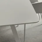 Table de cuisine avec plateau en tonneau en Fenix Made in Italy, Luxe - Lingotto Viadurini