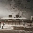 Table de cuisine avec plateau en Laminam fabriquée en Italie, haute qualité - Lingotto Viadurini