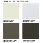 Table de cuisine Fenix extensible jusqu'à 300 cm Made in Italy - Grotta Viadurini