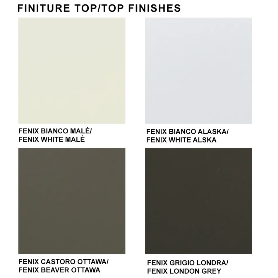 Table de cuisine Fenix extensible jusqu'à 300 cm Made in Italy - Grotta Viadurini