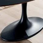 Table de cuisine en Fenix et marbre synthétique laqué fabriquée en Italie - Brontolo Viadurini