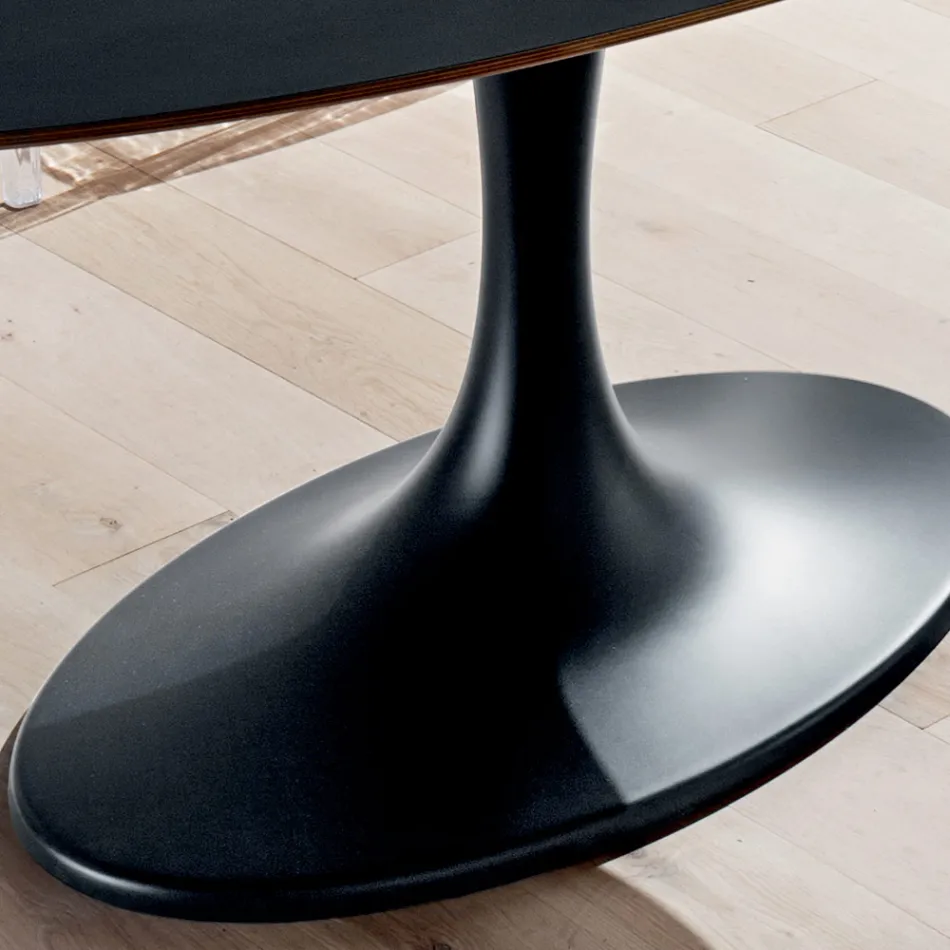 Table de cuisine en Fenix et marbre synthétique laqué fabriquée en Italie - Brontolo Viadurini