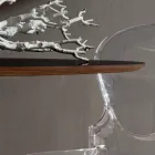 Table de cuisine en Fenix et marbre synthétique laqué fabriquée en Italie - Brontolo Viadurini