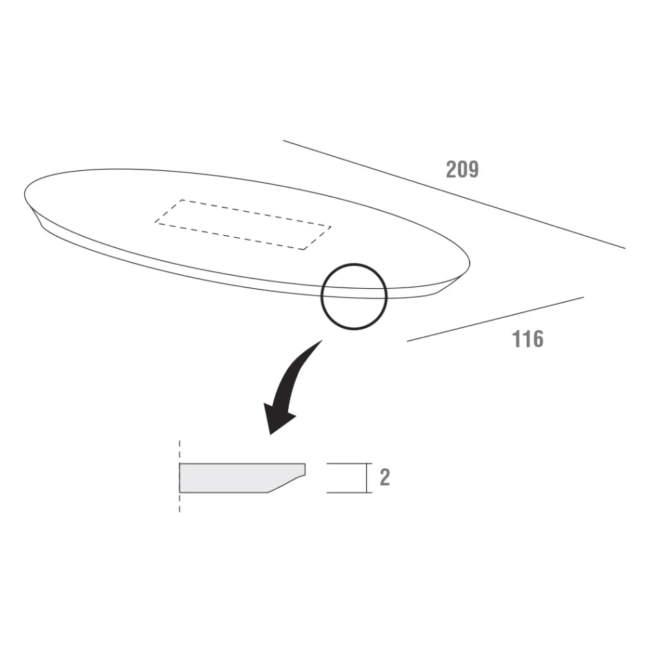 Table de cuisine en Fenix et marbre synthétique laqué fabriquée en Italie - Brontolo Viadurini