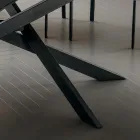 Table de cuisine en Laminam avec structure en métal Made in Italy - Carlino Viadurini