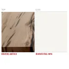 Table de cuisine en bois et métal fabriquée en Italie, haute qualité - Dotto Viadurini