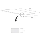 Table de cuisine en bois et métal fabriquée en Italie, haute qualité - Dotto Viadurini