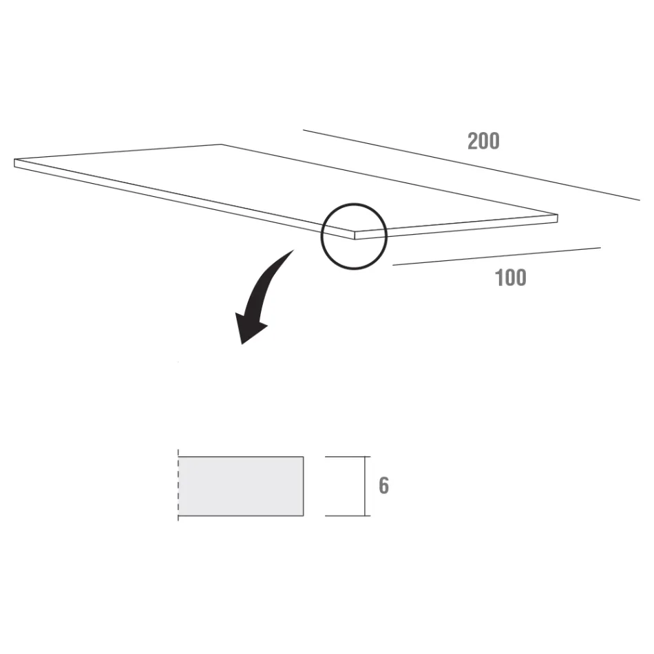Table de cuisine en bois et métal fabriquée en Italie, haute qualité - Dotto Viadurini
