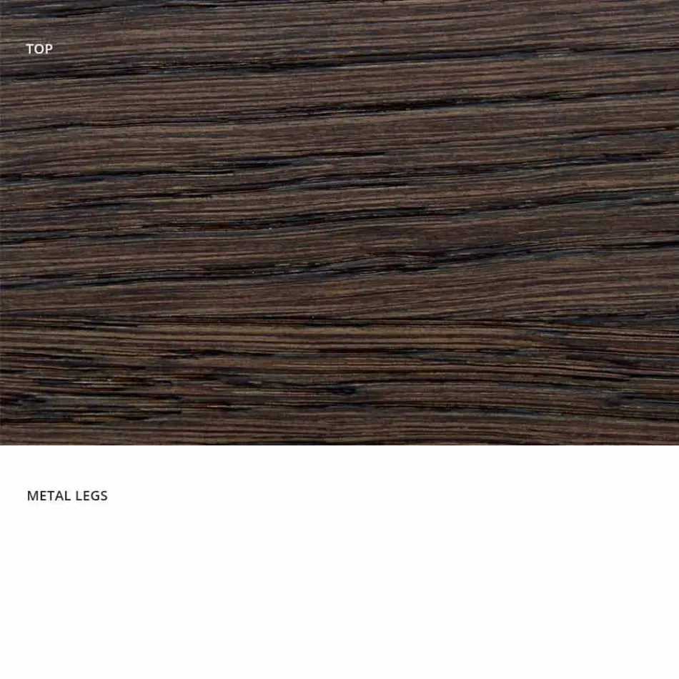 Table de cuisine design en bois massif, faite en Italie, Dionigi Viadurini