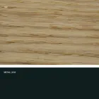 Table de cuisine en bois massif et métal fabriquée en Italie, Flora Viadurini