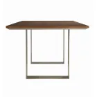 Table de cuisine en bois massif et pieds en fer Made in Italy - Pegasus Viadurini