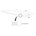Table de cuisine en bois écorcé de haute qualité fabriquée en Italie - Pinocchio Viadurini