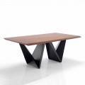 Table de Cuisine en Mdf et Métal de Design Moderne - Helene