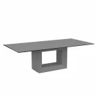 Table Outdoor 200x100 cm Vela de Vondom, en résine de polyéthylène Viadurini