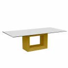 Table Outdoor 200x100 cm Vela de Vondom, en résine de polyéthylène Viadurini