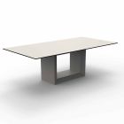 Table Outdoor 200x100 cm Vela de Vondom, en résine de polyéthylène Viadurini