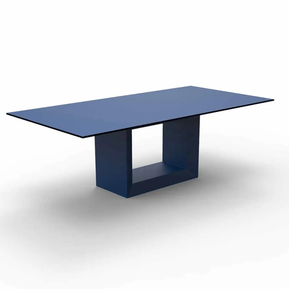 Table Outdoor 200x100 cm Vela de Vondom, en résine de polyéthylène Viadurini