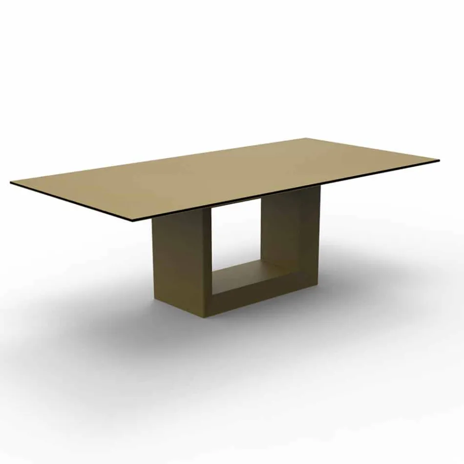 Table Outdoor 200x100 cm Vela de Vondom, en résine de polyéthylène Viadurini