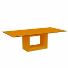 Table Outdoor 200x100 cm Vela de Vondom, en résine de polyéthylène Viadurini