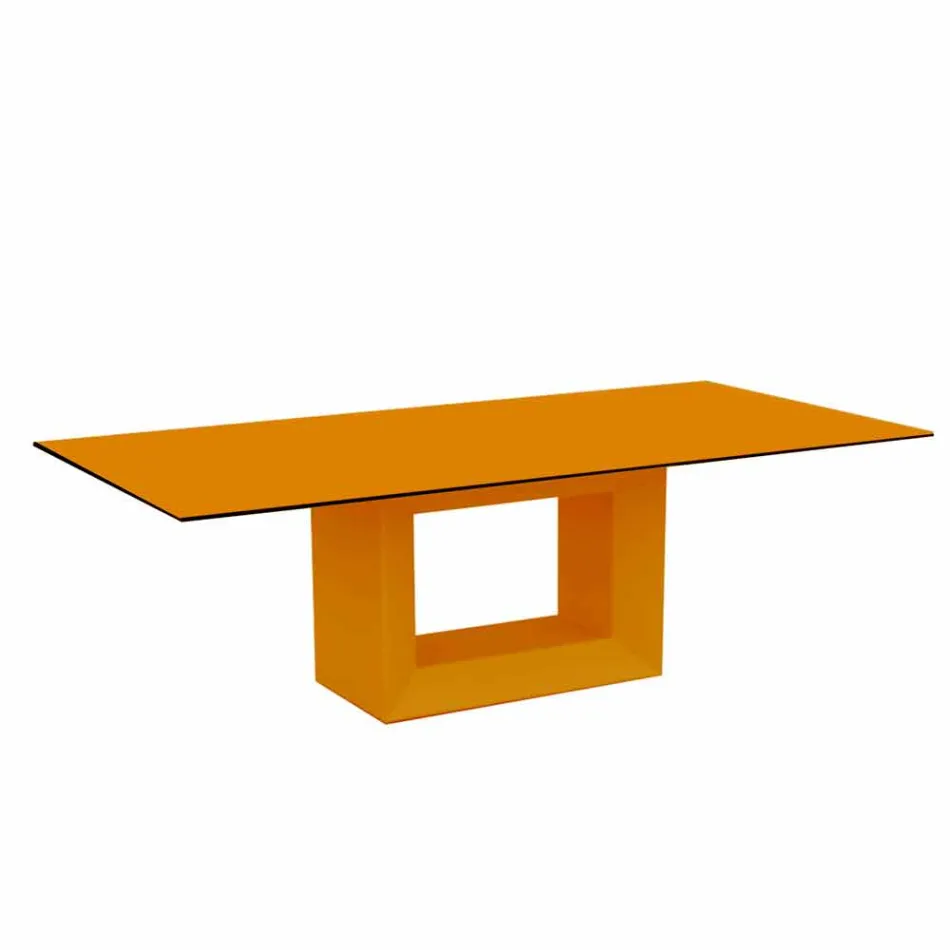 Table Outdoor 200x100 cm Vela de Vondom, en résine de polyéthylène Viadurini